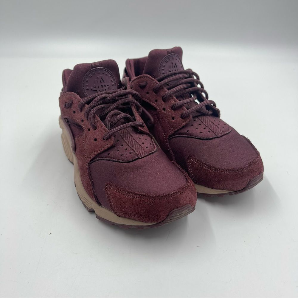 Nike Air Huarache Run Lace Up Shoes Burgundy BV1170-600 Women's 6.5
